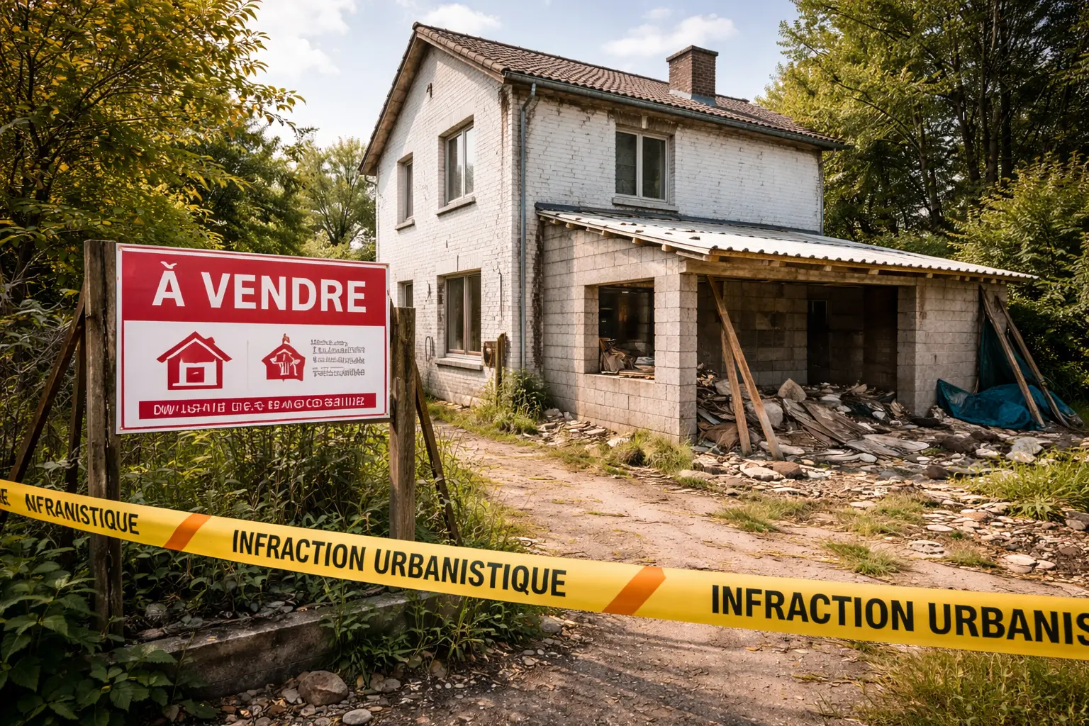 Vendre une maison avec infraction urbanistique : guide Belgique